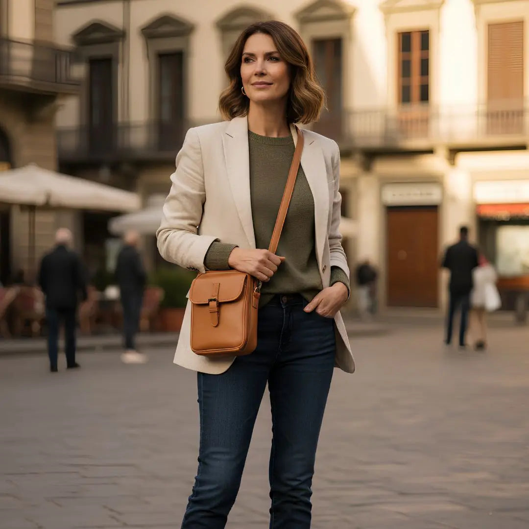 Camellia — Vintage Crossbody Bag